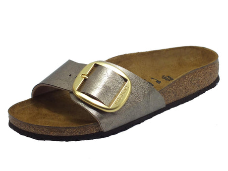 Birkenstock Birkenstock Sandali zeppa bassa Donna 1016237 Madrid Big Buckle Graceful Taupe sintetico beige Taupe