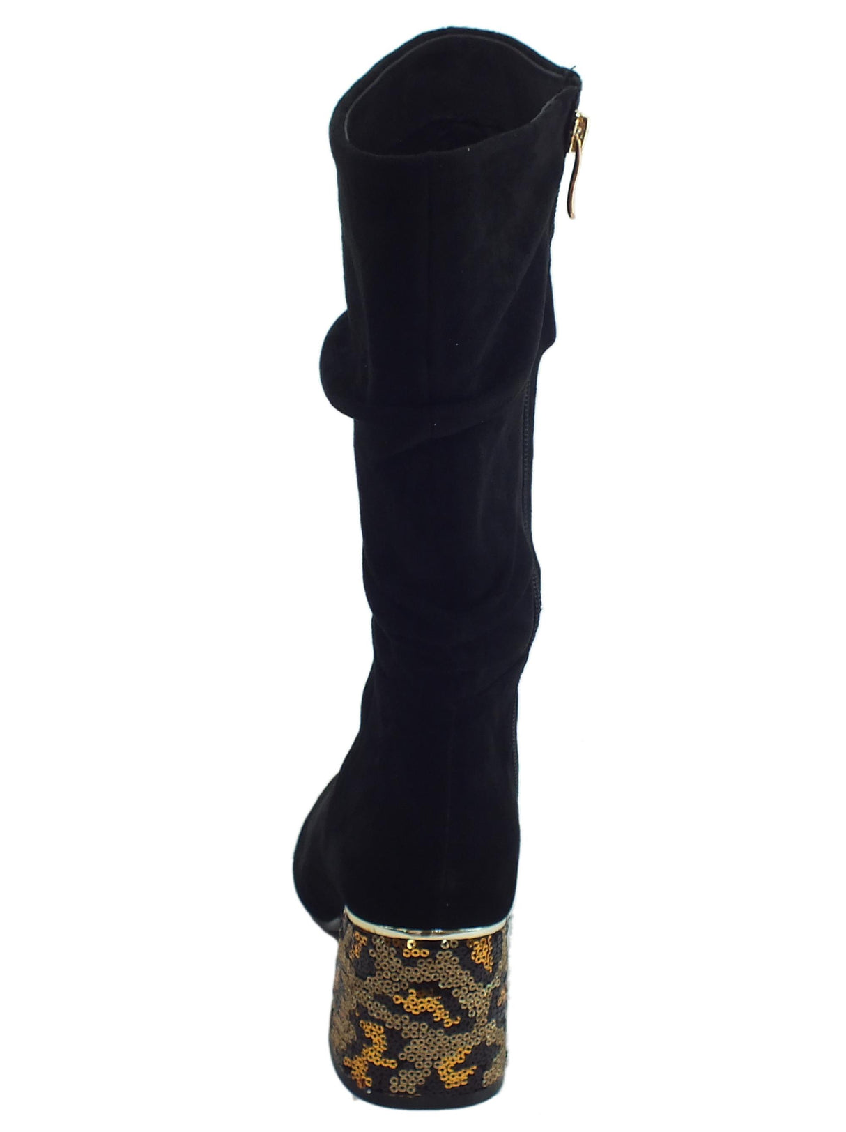 CafèNoir CafèNoir HLA543 010 Nero Stivali Donna in camoscio nero tacco alto nero