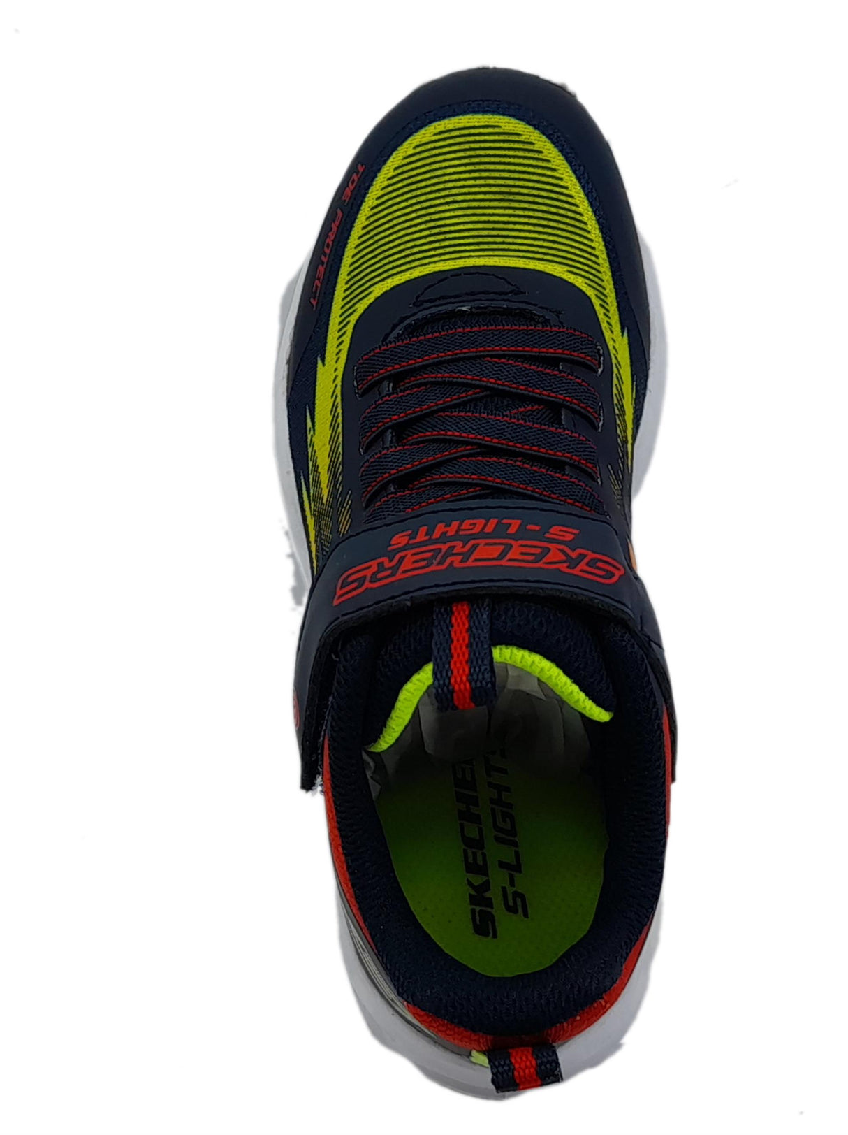 Skechers Skechers Lights 400600L Zorent Navy Multi Scarpe Sportive per Bambino in tessuto con luci Navy Multi