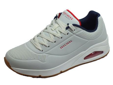 Skechers Skechers Street Los-Angeles 52458/WNVR Uno-STAND ON AIR White/Navy/Red Sneakers Sportive Uomo White/Navy/Red