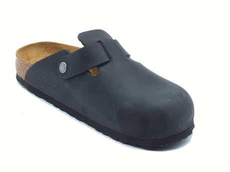 Birkenstock Birkenstock 0059463 Boston BS Black Sandali Uomo in pelle nera Black