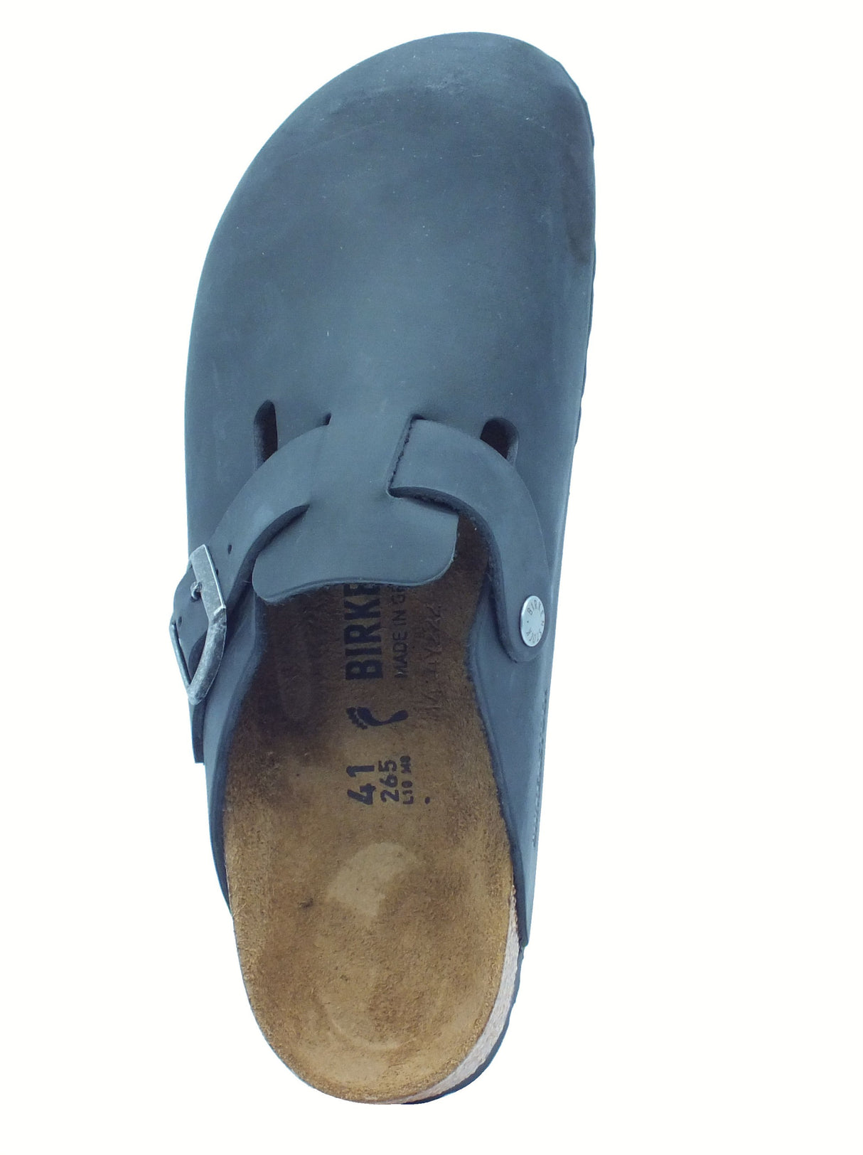 Birkenstock Birkenstock 0059463 Boston BS Black Sandali Uomo in pelle nera Black