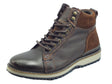 Lumberjack Lumberjack Aaron SM97301 Dk Brown Scarponcini Uomo in pelle e nabuk testa di moro Brown