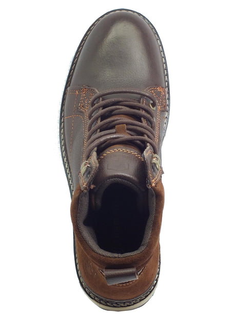 Lumberjack Lumberjack Aaron SM97301 Dk Brown Scarponcini Uomo in pelle e nabuk testa di moro Brown