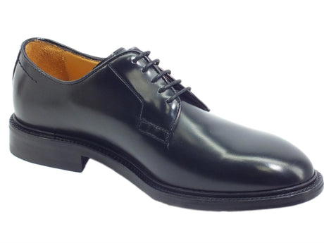 Mercanti Fiorentini Mercanti Fiorentini 08097 Abrasivato Nero Scarpe eleganti per Uomo in pelle fondo in cuoio Nero