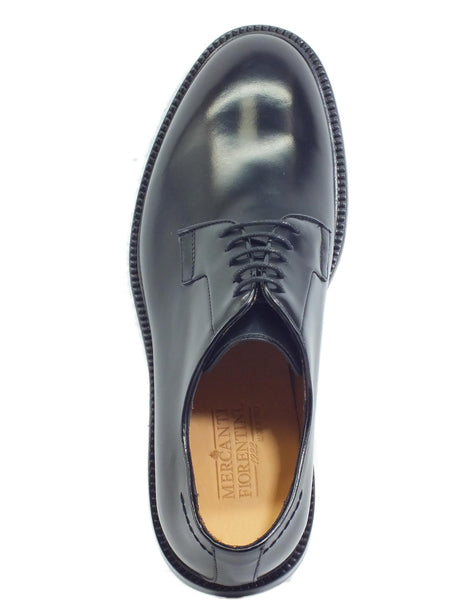 Mercanti Fiorentini Mercanti Fiorentini 08097 Abrasivato Nero Scarpe eleganti per Uomo in pelle fondo in cuoio Nero