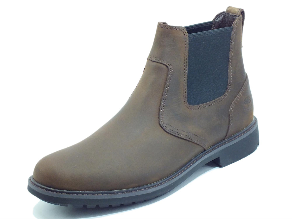 Timberland Timberland Stormbucks Chelsea Dark Brown Nubuck Scarponcini per Uomo modello Beatles in pelle testa di moro