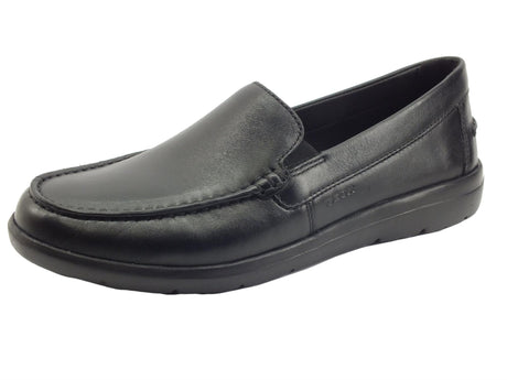 Geox Geox Leitan Nappa U043QE Black Mocassini per Uomo in pelle Nera Black