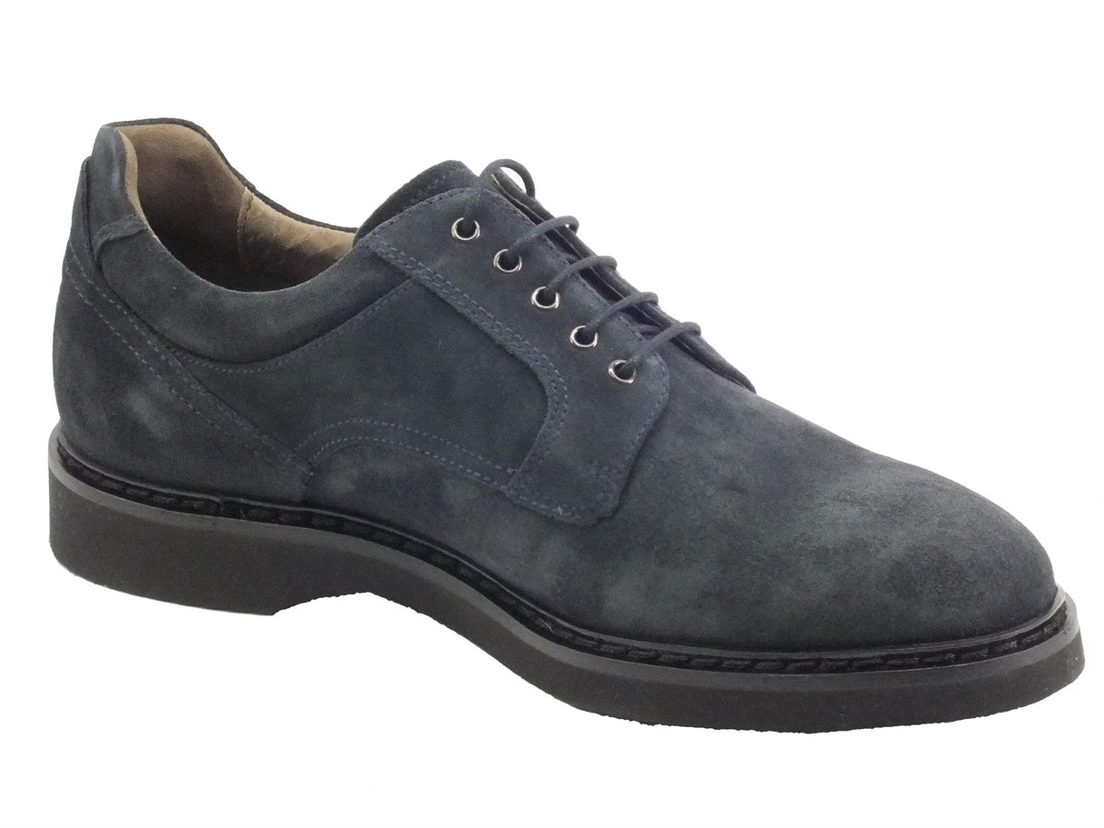 Nero Giardini NeroGiardini I102122U Camo Colorado Blu Scarpe per Uomo in camoscio modello elegante Blu