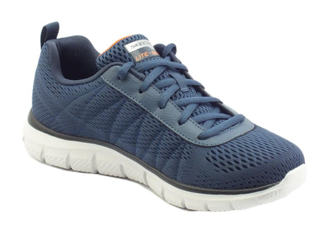 Skechers Skechers Sport 232081 Track Moulton Nvy Orng Scarpe sportive per Uomo in tessuto blu Nvy