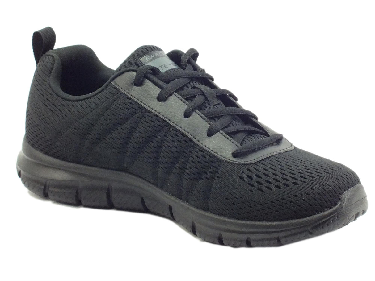 Skechers Skechers Sport 232081 Track Moulton Black Scarpe sportive per Uomo in tessuto nero Black