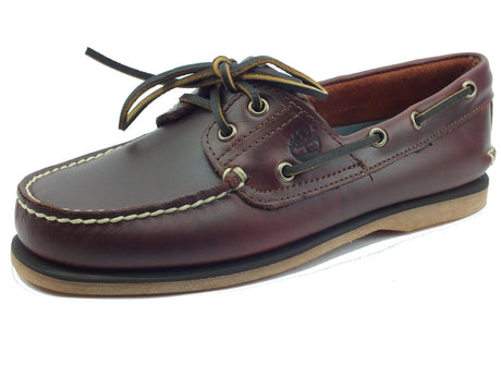 Timberland Timberland 025077 Classic Boat MF Brown Full Grain Scarpe modello barca per Uomo in pelle marrone Brown