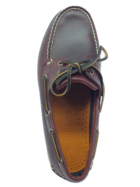 Timberland Timberland 025077 Classic Boat MF Brown Full Grain Scarpe modello barca per Uomo in pelle marrone Brown