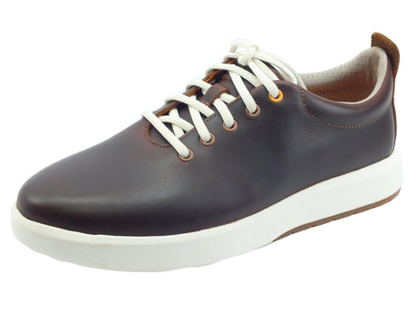 Timberland Timberland 0A24FA Truecloud Rust Full Grain Scarpe Sneakers per Uomo in pelle marrone con lacci marrone