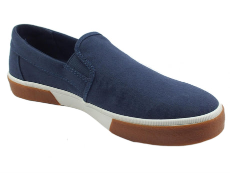 Timberland Timberland 0A42QY Union Wharf Navy Canvas Slip-On per Uomo in tessuto blu blu
