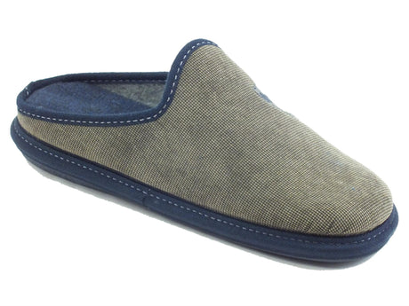 Cinzia Soft Mauri Moda by Cinzia Soft IEE8700138 Gris Marino Pantofole per Uomo in tessuto Gris Marino