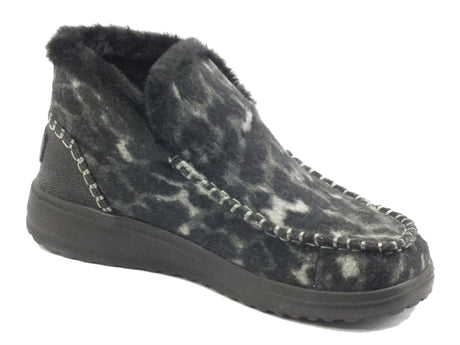 Hey Dude HeyDude Denny Marble Grey Mocassini per Donna in tessuto pile maculato Grey