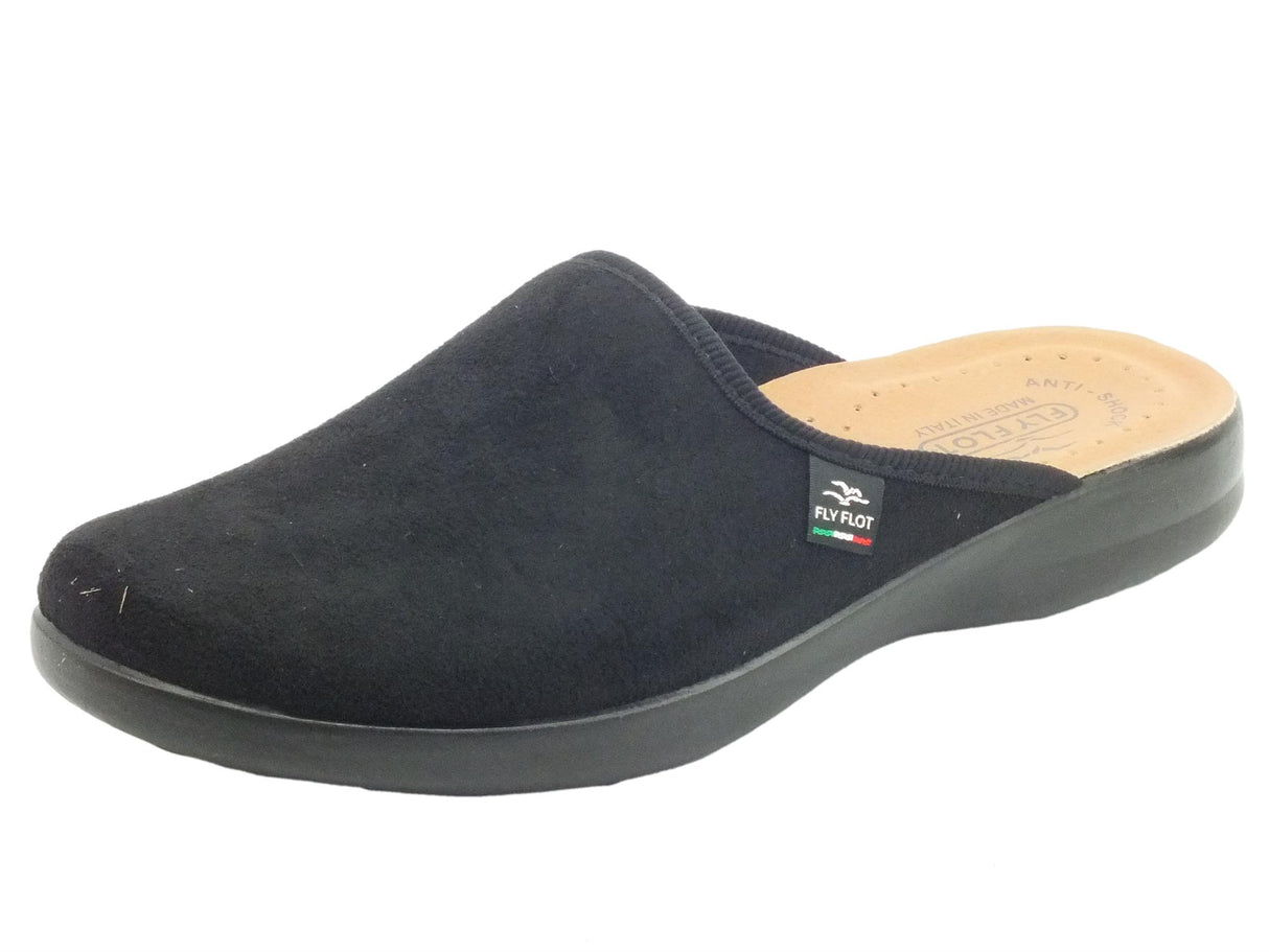 FlyFlot FlyFlot P7 502 WE Nero Pantofole per Uomo in tessuto con sottopiede in pelle Nero