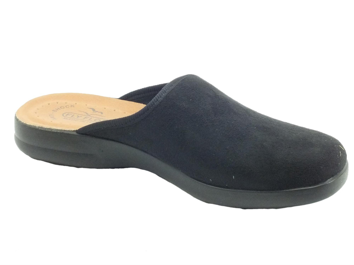 FlyFlot FlyFlot P7 502 WE Nero Pantofole per Uomo in tessuto con sottopiede in pelle Nero