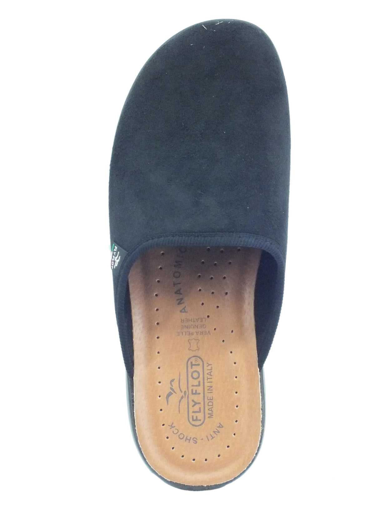 FlyFlot FlyFlot P7 502 WE Nero Pantofole per Uomo in tessuto con sottopiede in pelle Nero