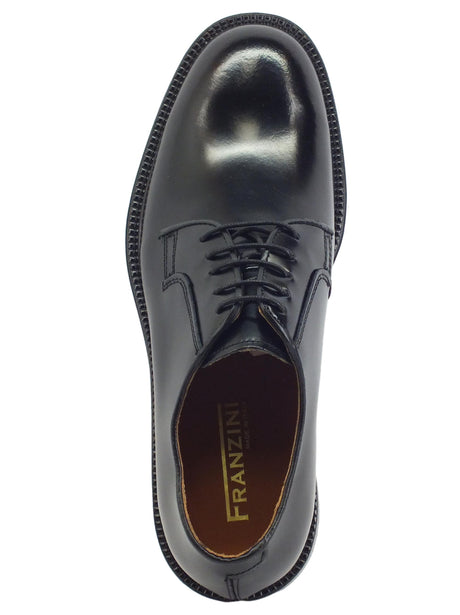 Franzini Franzini Torretta 10037 Splendor Nero Scarpe Eleganti da cerimonia per Uomo in pelle abrasivata Nero