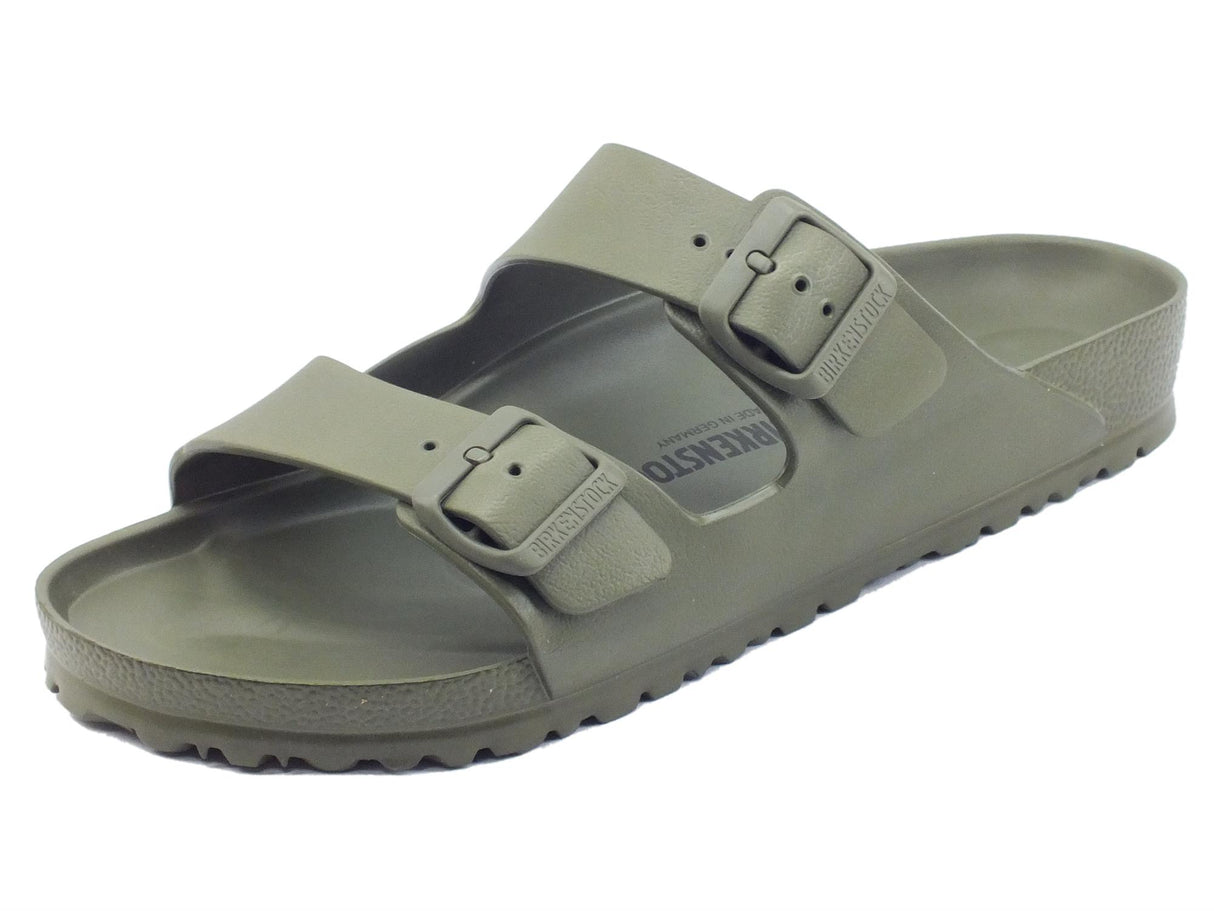 Birkenstock Birkenstock 1019094 Arizona EVA Khaki Sandali per Uomo doppia fibia in gomma Khaki