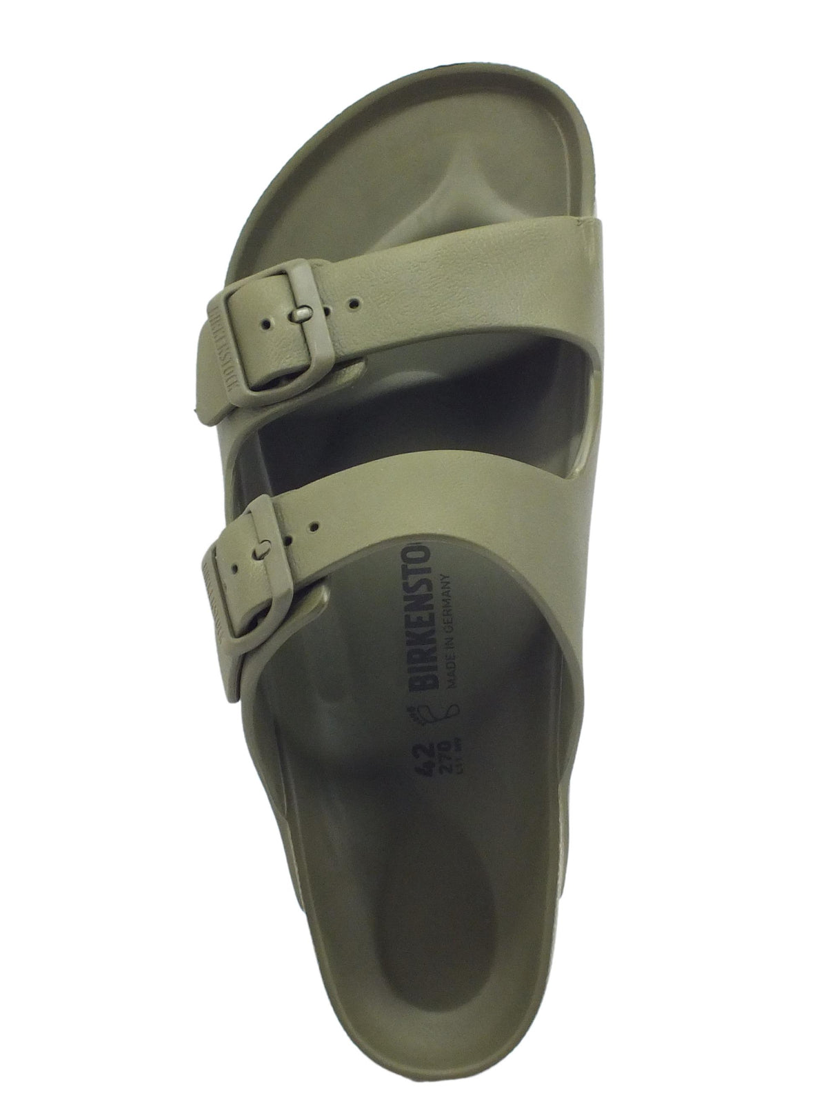 Birkenstock Birkenstock 1019094 Arizona EVA Khaki Sandali per Uomo doppia fibia in gomma Khaki
