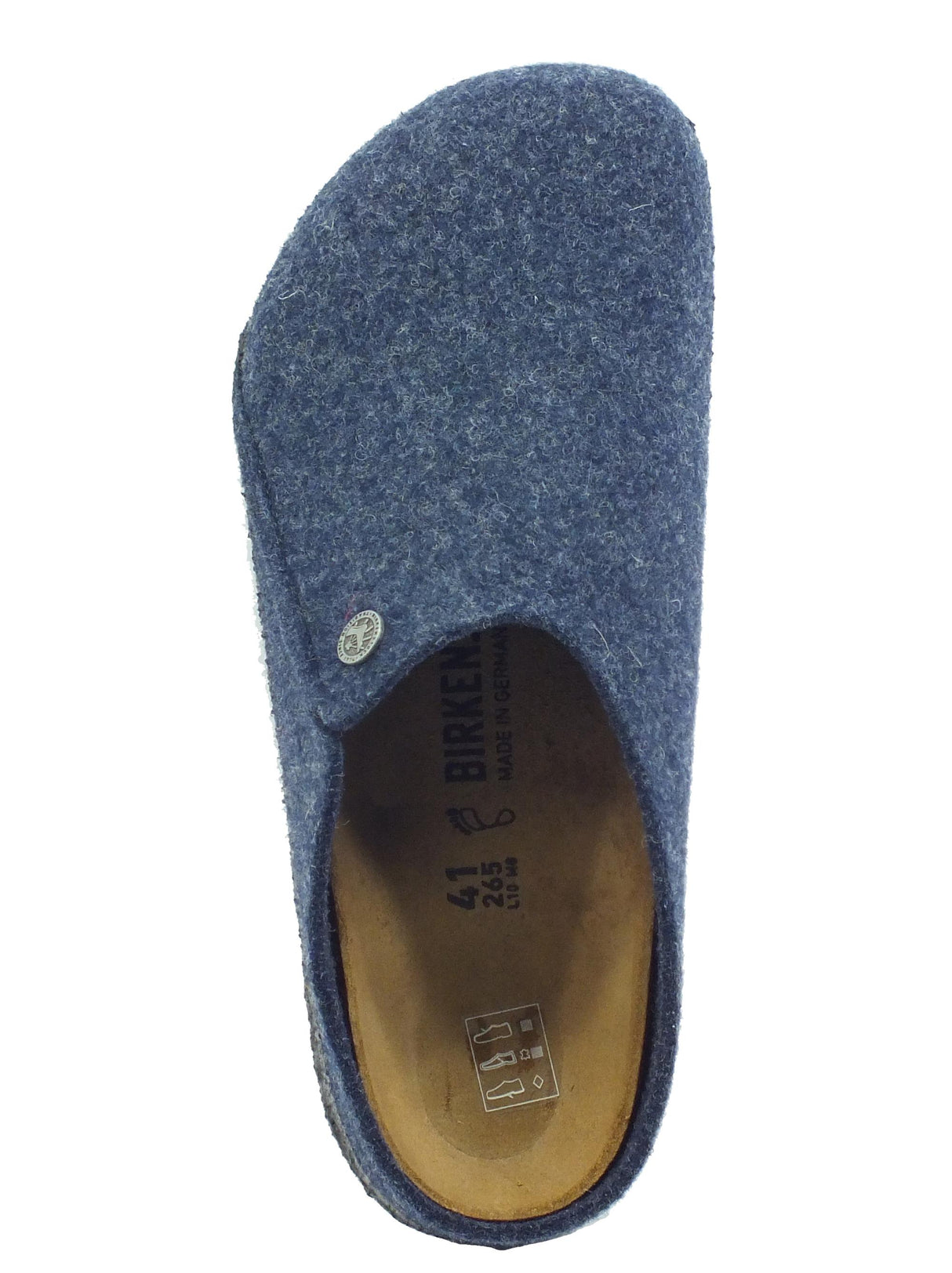 Birkenstock Birkenstock 1017519 Zermatt Rivet Dark Blue Ciabatte per uomo in lana cotta Blue