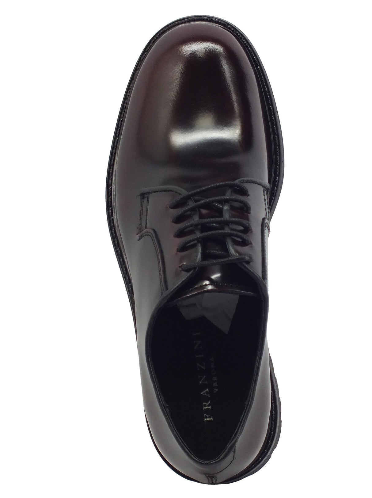 Franzini Franzini Sire 10037 Splendor Bordò Scarpe Eleganti da cerimonia per Uomo in pelle abrasivata Bordo