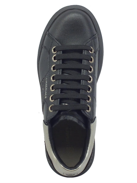Lumberjack Lumberjack Juliette SWB6112 Black Sneakers per Donna in pelle con zeppa bombata con strass Black