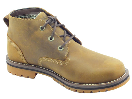 Timberland Timberland 0A2NF3 Larchmont Waterproof Chukka Scarponcini per Uomo in nabuk giallone giallone
