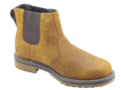 Timberland Timberland 0A5SBV Larchmont Chelsea Wheat full Grain Scarponcini Uomo Beatles nabuk giallone giallone