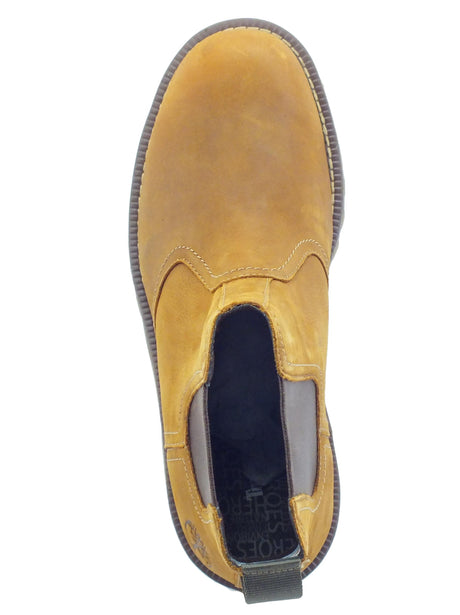 Timberland Timberland 0A5SBV Larchmont Chelsea Wheat full Grain Scarponcini Uomo Beatles nabuk giallone giallone