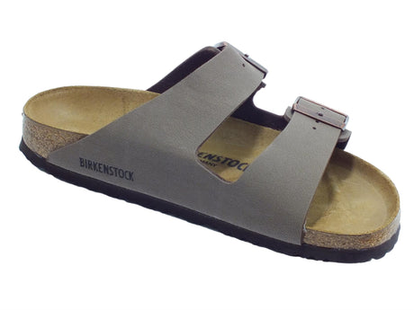 Birkenstock Sandali Birkenstock per uomo con doppia fascia colore marrone Nubuk Mocca