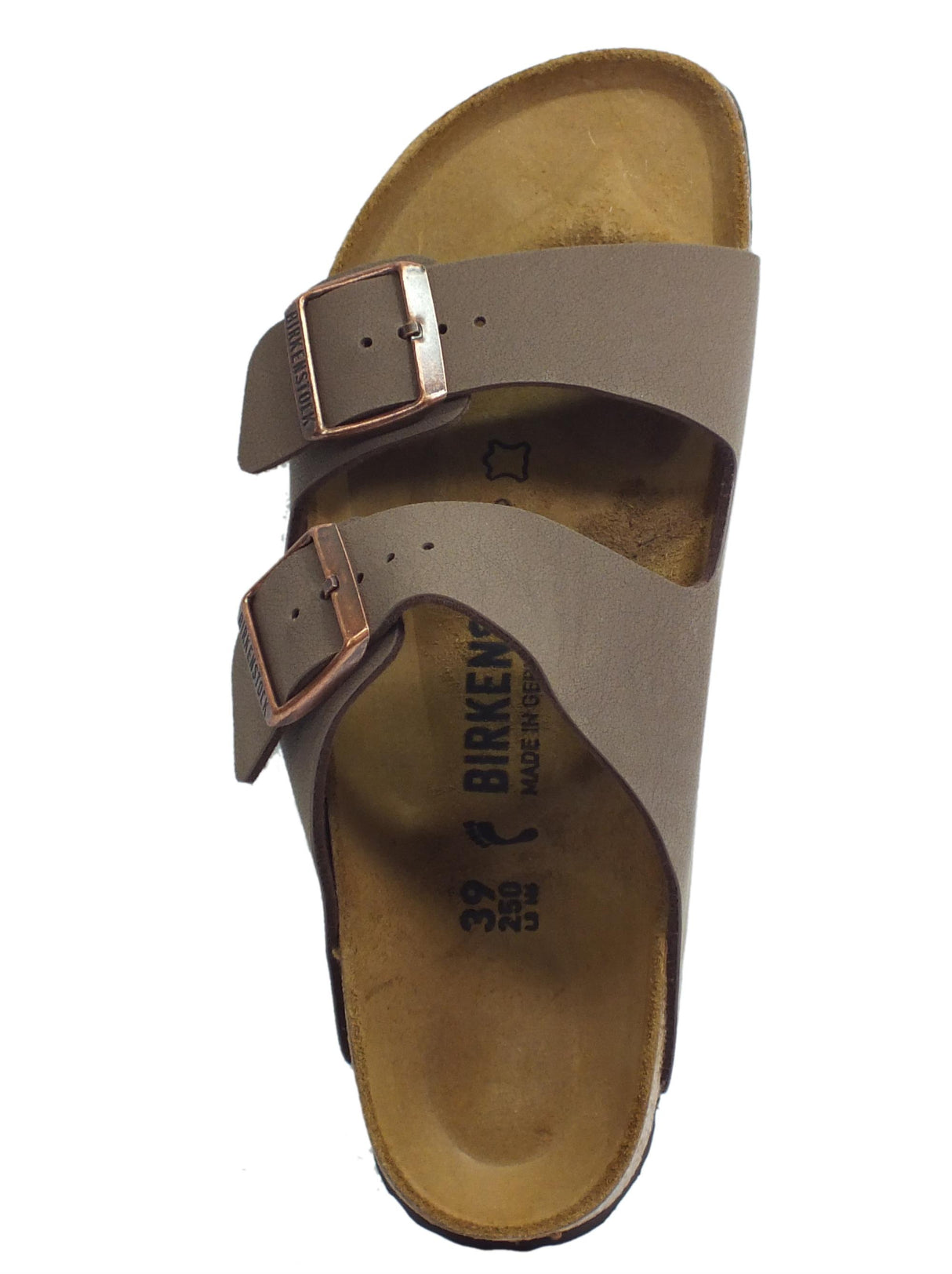 Birkenstock Sandali Birkenstock per uomo con doppia fascia colore marrone Nubuk Mocca