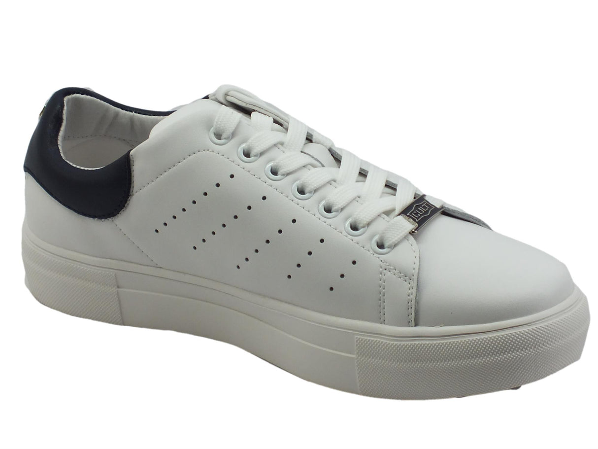 CULT CULT CLM329102 Lemmy Leather White Sneakers sportive per Uomo in pelle bianco