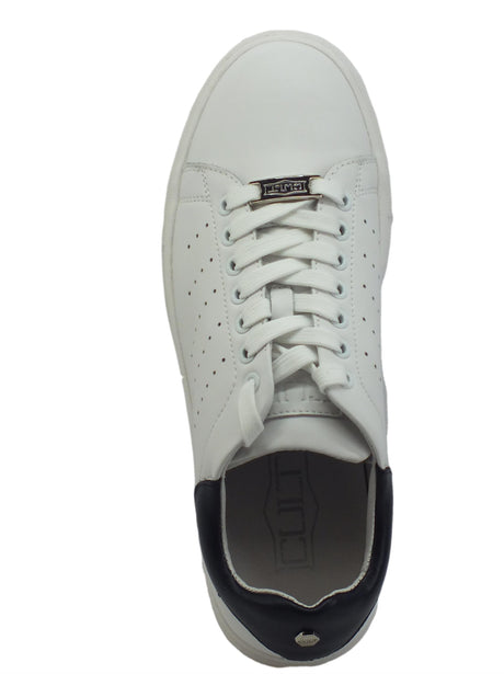 CULT CULT CLM329102 Lemmy Leather White Sneakers sportive per Uomo in pelle bianco