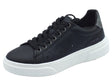 Lumberjack Lumberjack Gaia SWH0605 Black Sneakers per Donna in pelle con zeppa e lacci Black