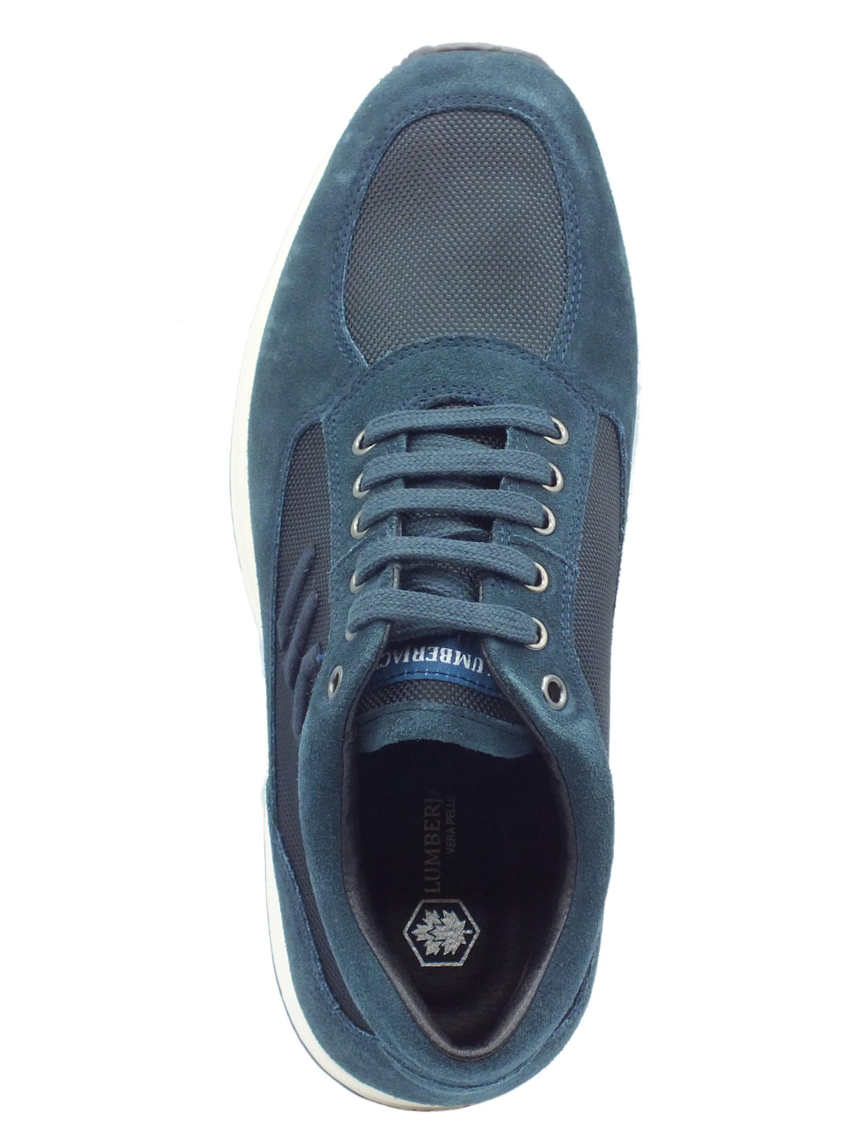Lumberjack Lumberjack RAUL SM01305 Navy Blue White Scarpe per Uomo in nabuk e tessuto Navy