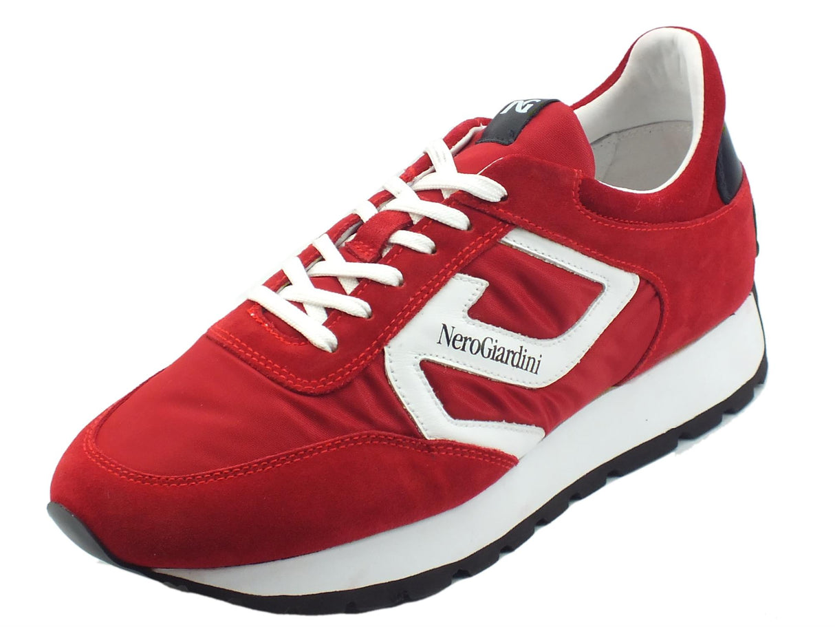 Nero Giardini NeroGiardini E302831U Colorado Galassia Rubino Scarpe Sportive per Uomo in nauk e tessuto rosso Galassia Rubino.