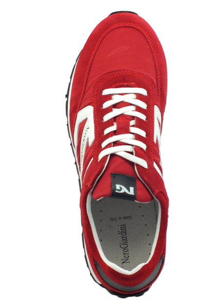 Nero Giardini NeroGiardini E302831U Colorado Galassia Rubino Scarpe Sportive per Uomo in nauk e tessuto rosso Galassia Rubino.