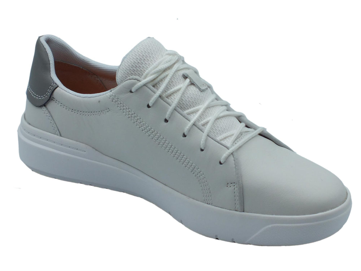 Timberland Timberland 0A2921 Seneca Bay Oxford White Scarpe per Uomo in pelle e tessuto Bianco White