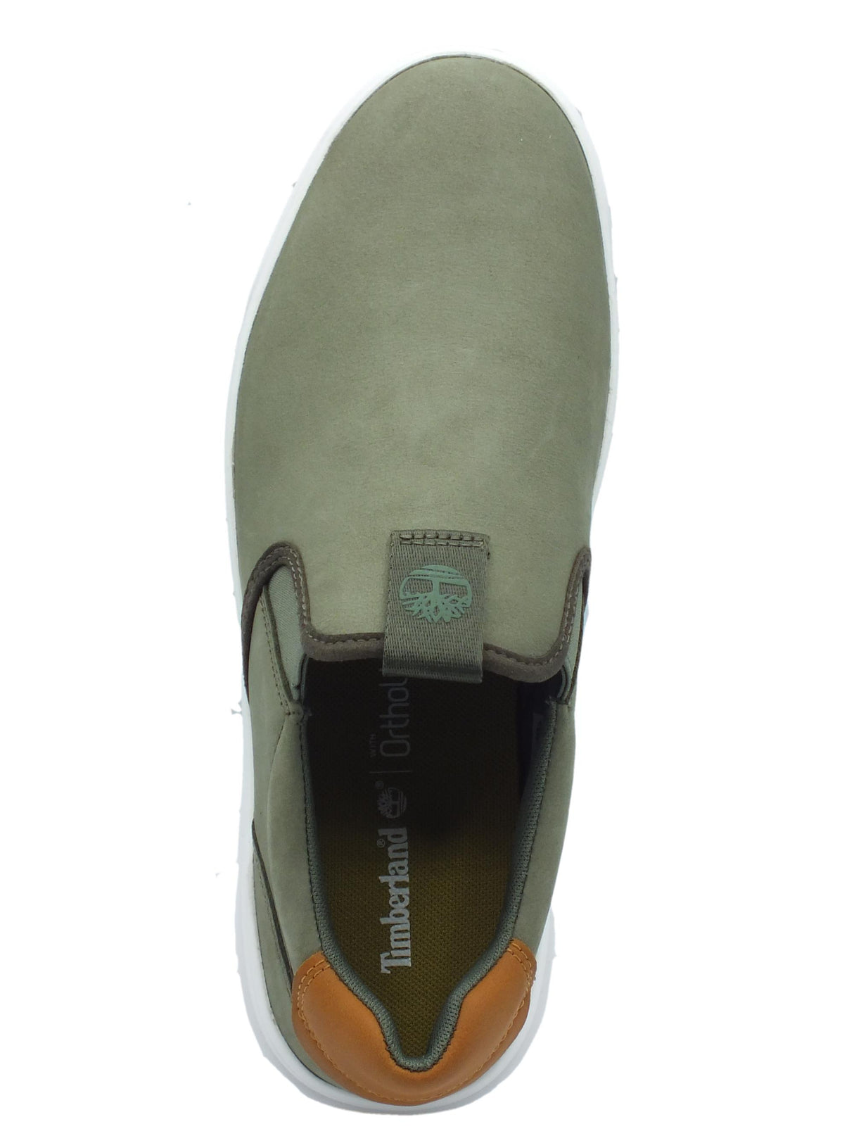 Timberland Timberland 0A5U11 Seneca Bay Slip On Dark Green Mocassini per Uomo in nabuk e tessuto Dark Green