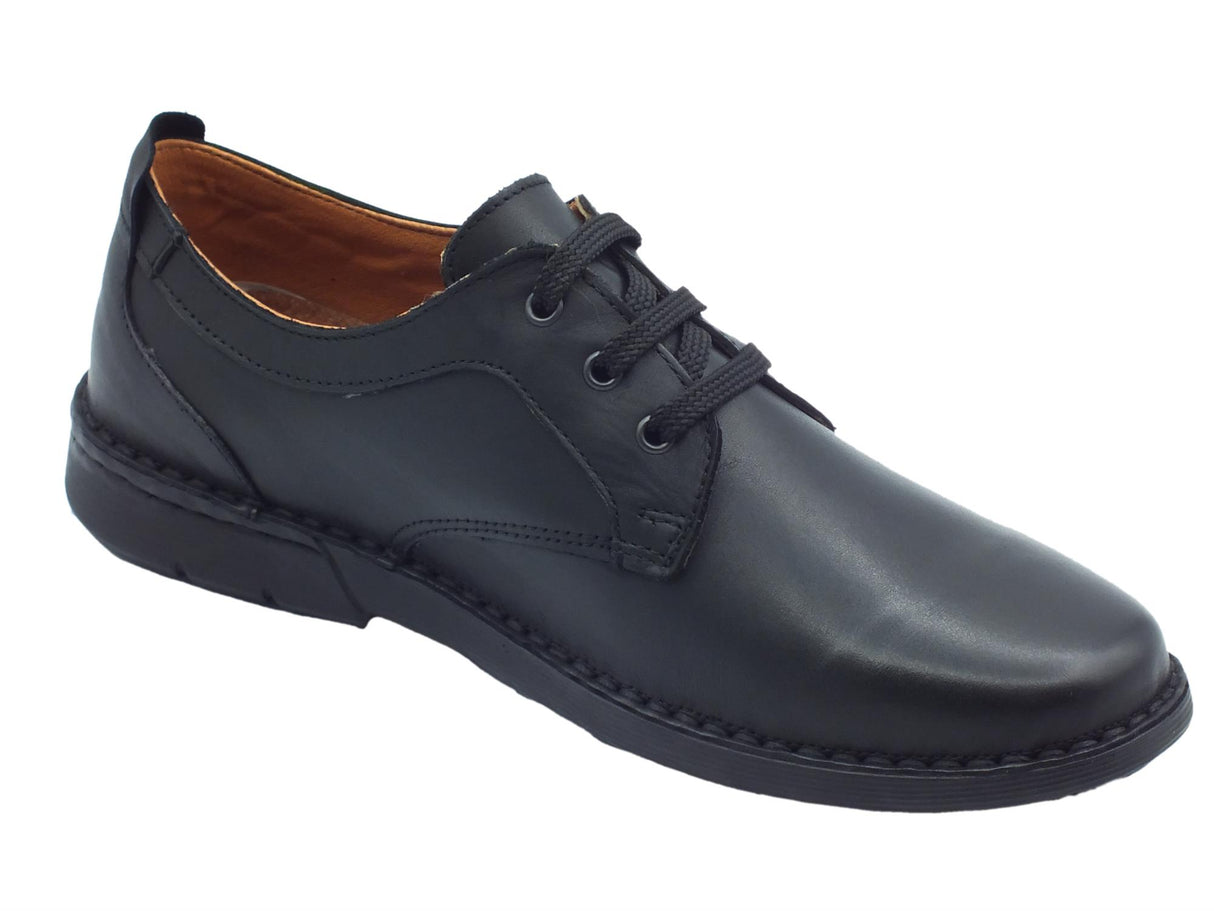 Zen Zen 678918 Nero Scarpe Confort per Uomo in pelle sottopiede estraibile Nero