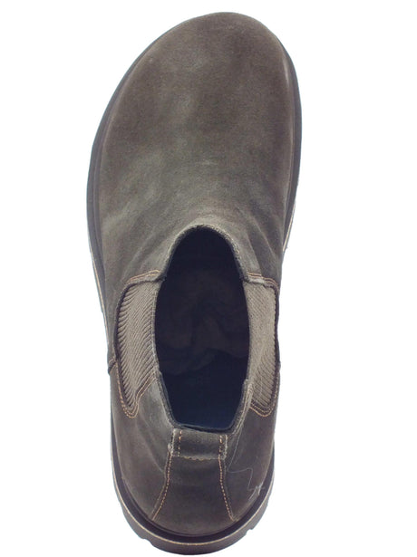 Birkenstock Birkenstock 1025726 Highwood Slip On Mocca Scarponcini Beatles per Uomo in nabuk testa di moro Mocca