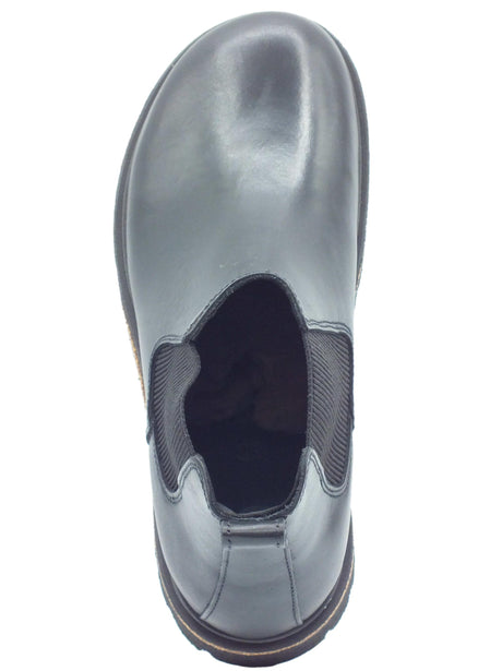 Birkenstock Birkenstock 1025764 Highwood Slip On Black Scarponcini Beatles per Uomo in pelle nera Black