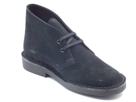 Clarks Clarks Desert Bt Evo Black Suede Polacchine per Uomo in nabuk nero Black