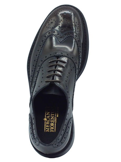 Mercanti Fiorentini Mercanti Fiorentini 05794 Abrasivato Testa di moro Scarpe Classiche Uomo pelle lacci motivo duilio Testa di moro