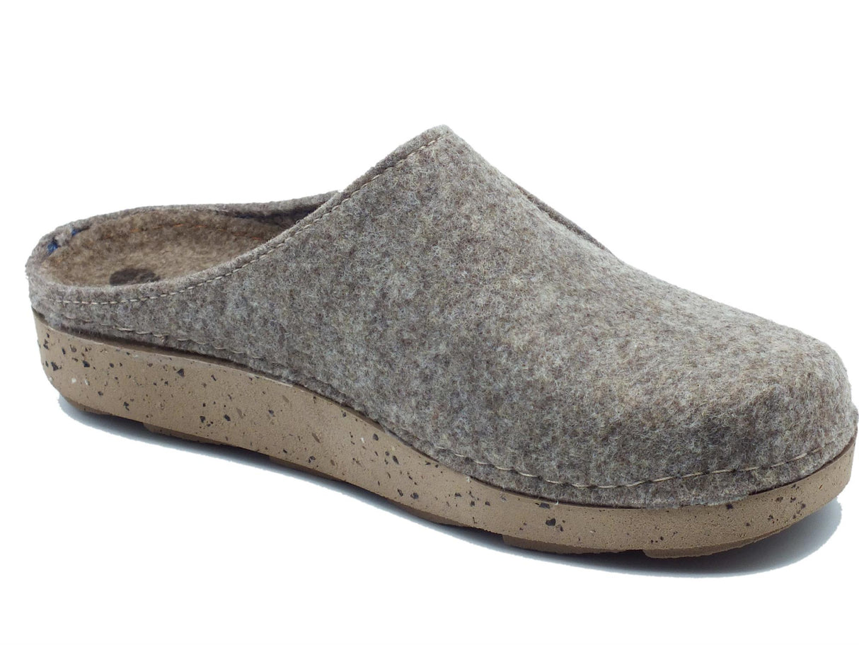 InBlu InBlu Eco Friends MT000011 Tortora Pantofole per uomo in lana cotta Tortora