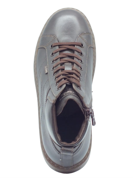 Nero Giardini NeroGiardini I303061U Kenia Caffè Scarponcini per Uomo in pelle con lacci e lampo Kenia Caffè